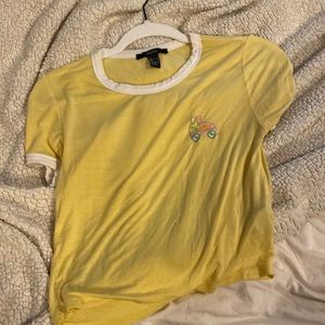 yellow tee